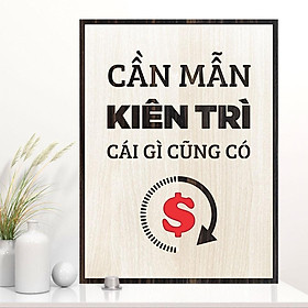 Tranh tạo động lực TBIG060 - Cần mẫn kiêm trì cái gì cũng có