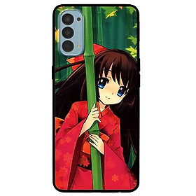 Ốp lưng dành cho Reno 4 mẫu Anime Cô Gái Kimono Đỏ