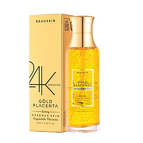 Nước Hoa Hồng Ngăn Ngừa Lão Hoa Beauskin Luxury 24K Gold Placenta Essence Skin 130ml