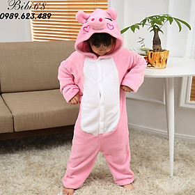 Bộ Đồ hình thú liền thân lông mịn Pijama dành Cho Người Lớn và Trẻ Em Hoạt Hình Cosplay