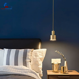 Đèn thả phòng ngủ treo đầu giường bếp phòng ăn SuperVilighting mạ vàng phong cách hiện đại