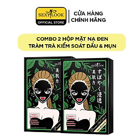 Combo 2 Hộp Mặt Nạ Đen Tràm Trà Kiểm Soát Dầu & Mụn