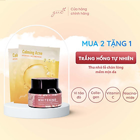 Bộ đôi Kem Face đêm + Mask Collagen 4in1 GUO dưỡng trắng hồng mờ thâm sạm