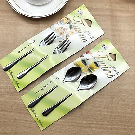 Set 2 thìa inox cao cấp Twins Echo uống trà, cà phê, soup