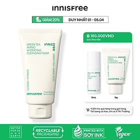 Sữa rửa mặt dưỡng ẩm da innisfree Green Tea Amino Cleansing Foam 150g