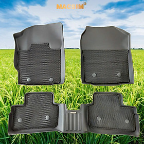 Thảm 2 lớp (sd3) dạng lưới lục giác cho Toyota yaris Cross 2023+ bề mặt cao su siêu sạch nhãn hiệu Macsim