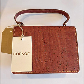 Túi Đeo Chéo Nữ Cao Cấp Mini CROSS-BODY BAG - HGcork Corkor CK247 - Vật liệu da cork thực vật thuần chay - Sản phẩm Handmade, Sản xuất tại Bồ Đào Nha