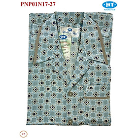 Bộ Pyjama HUONGTAM Phi bóng tay ngắn nam cao cấp(PNP02N17). Chất liệu vải polyester mềm mại, thoáng mát, không phai màu