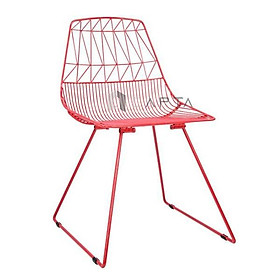 Mua Ghế Cafe ngoài trời BEND-T Nội thất Capta.vn Ghế ăn không tay tựa nệm PVC màu xám chân sắt sơn tĩnh điện