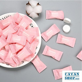 Mua Combo 100 viên khăn giấy nén hình viên kẹo bỏ túi khi đi du lịch  50 viên khăn lau mặt dạng nén dùng một lần tiện dụng