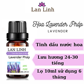 Mua Tinh dầu thiên nhiên nguyên chất thơm lâu hương Lavender Pháp cô đặc Lan Linh  khử mùi  xông thư giãn 10ml