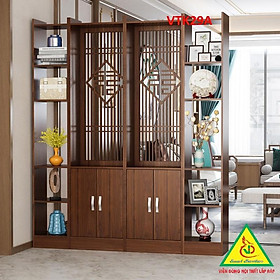 Tủ kệ trang trí kiêm vách ngăn phòng khách , nhà bếp VTK29 - Nội thất lắp ráp Viendong Adv