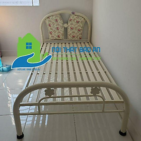 Giường ngủ sắt ngang 1m dài 2m