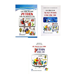 Combo Python Dành Cho Người Bắt Đầu + Lập Trình Cơ Bản - Tự Học Python Bằng Hình Ảnh + Kỹ Thuật Lập Trình Python Nâng Cao (Bộ 3 Cuốn) (STK)
