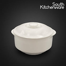 Mua Thố 15cm  18cm  22cm kèm nắp Jasmine Lys Trắng Ngà sứ tráng men cao cấp Minh Long