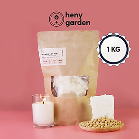 Mua Sáp Đậu Nành Làm Nến 1KG (Soy Wax 1KG) Heny Garden – Nguyên Liệu Làm Nến Thơm Handmade  Tặng Kèm Mẫu Thử Tinh Dầu Với Mỗi Đơn Hàng