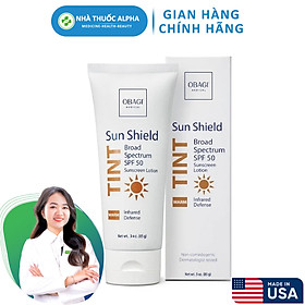 Kem Chống Nắng Phổ Rộng Dạng Kem Lót Obagi Sun Shield Tint Broad Spectrum SPF50 Warm 85g