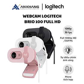 Mua Webcam Full HD Logitech Brio 100 - Cân bằng ánh sáng  Mic  Màn chập  USB-A - Hàng Chính Hãng - Bảo Hành 12 Tháng