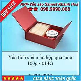 Tổ Yến Sào Khánh Hòa làm sạch hộp quà tặng 100G- 014G