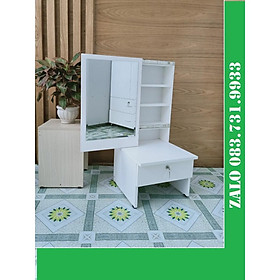 Mua Bàn trang điểm 40 trượt/trắng
