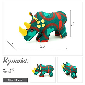 Đồ Chơi Nhồi Bông Hình Tê Giác Bố Kymviet 100% Handmade Cotton