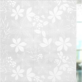 Mua 5M Giấy Dán Kính hoa trắng không cần keo - khổ 0.45m - DK046