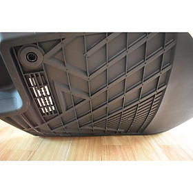 Thảm lót sàn xe ô tô VOLKSWAGEN TOUAREG 2012- 2018 Nhãn hiệu Macsim 3W chất liệu nhựa TPE đúc khuôn cao cấp - màu đen