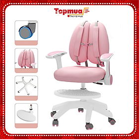 Mua (Tặng Bọc Ghế và Đai Chống Gù) Ghế Ngồi Học Sinh Chống Gù Lưng Cho Bé Đỡ Lưng Thông Minh Chân Khoá Chống Xoay - Hàng Chính Hãng