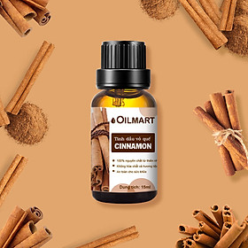 Tinh Dầu Thiên Nhiên Vỏ Quế Oilmart Cinnanmon Essential Oil 15ml