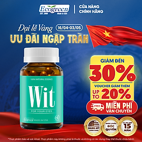 Viên Uống Bổ Mắt WIT Ecogreen Giảm Mỏi Mắt, Tăng Cường Thị Lực Mắt Cho Bé Và Người Lớn