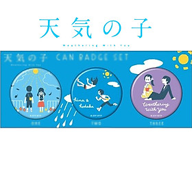 Combo 3 huy hiệu TENKI NO KO - ĐỨA CON THỜI TIẾT anime dễ thương