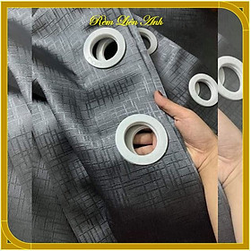 Mua  Rèm may sẵn ô rê  Rèm cửa chính  rèm cửa sổ  ngăn phòng chống nắng  cách nhiệt - Màu ghi đậm họa tiết karo