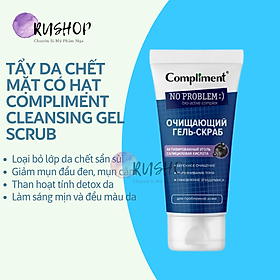 Tẩy da chết mặt có hạt Compliment No Problem Cleansing Gel Scrub 150ml (vạch tím)