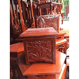 Mua nhất sơn đặt bát hương bằng gỗ hương mặt 18 x 18 cm