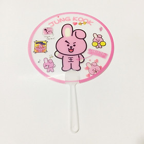Quạt Cooky BT21 BTS trong suốt