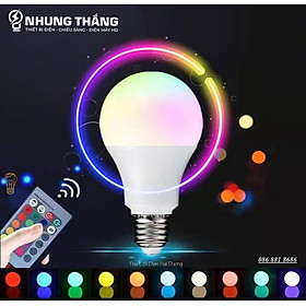 Đèn Led A60K Đổi Màu - 16 Triệu Màu Quay Video - Có Điều Khiển - Tăng Giảm Ánh Sáng - Đui E27 - Có Video