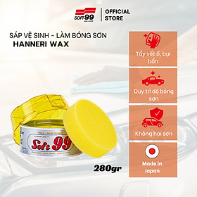 Sáp Vệ Sinh Sơn Xe Ô Tô Màu Sáng SOFT99 Hanneri Wax W-19