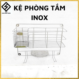 Kệ phòng tắm INOX, kệ để đồ nhà tắm INOX [32x11x25] kệ đựng đồ nhà tắm, nhỏ gọn, tiện lợi