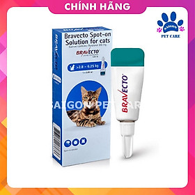 Bravecto for cat nhỏ gáy trị ve rận, bọ chét tận gốc cho mèo