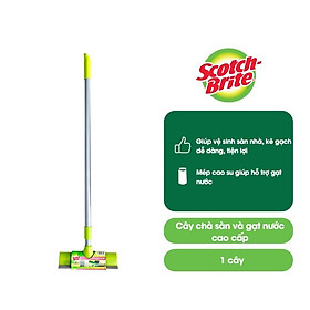 Mua Cây chà sàn và gạt nước Scotch - Brite 3M đa năng - Sợi nylon bền chắc cao cấp  tay cầm thép không gỉ  gọn nhẹ