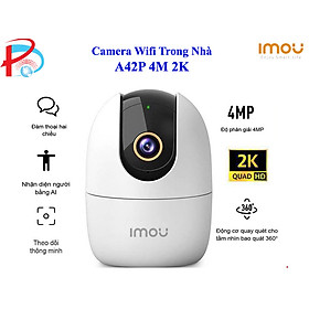 Hình ảnh CAMERA WIFI IMOU IPC A42P IMOU 4M 2K SIÊU NÉT, ĐÀM THOẠI 2 CHIỀU, XOAY 360 ĐỘ - HÀNG CHÍNH HÃNG