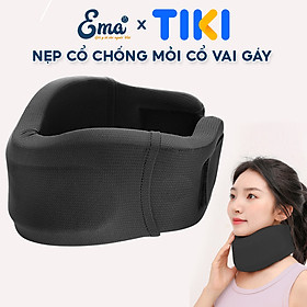 Nẹp cổ mềm chống cổ rùa EMA, đệm đỡ chống mỏi cổ vai gáy, định hình, ngừa thoái hóa đốt sống cổ