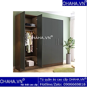 TỦ QUẦN ÁO GỖ CÔNG NGHIỆP HIỆN ĐẠI 6 CÁNH OHAHA - HĐ010