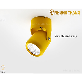 Đèn LED Ống Bơ 7w-12w - Thay Đổi Được Góc Chiếu - Ánh Sáng Vàng - 5 Màu - Thân Nhôm Tản Nhiệt - Có Video