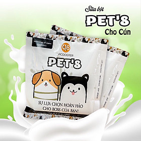 Hình ảnh Sữa bột sữa non cho chó mèo pets8 gói 100g