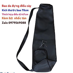 Bao(túi)da đựng điếu cày dài 70cm loại điếu có chân tặng bịt và nhấc