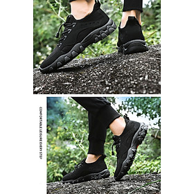  Giày Sneaker Nam Vải Cao Cấp Kết Hợp Da Lộn Phong Cách Trẻ Trung Năng Động G199