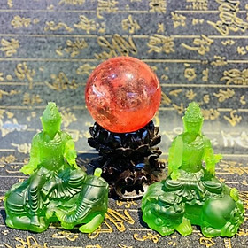 Mua Tượng Bồ Tát Văn Thù - Bồ Tát Phổ Hiền Đá Lưu Ly Cao Cấp - Cao 10cm