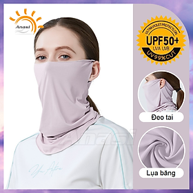 Khẩu trang băng lụa chống nắng cao cấp Anasi SA70 - khẩu trang nam nữ, chống tia UV, chống bụi, UPF50 - Xám Đậm