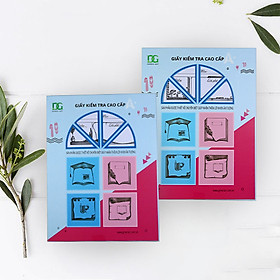 Combo 2 giấy kiểm tra kẻ ngang tiện lợi học sinh yêu thích